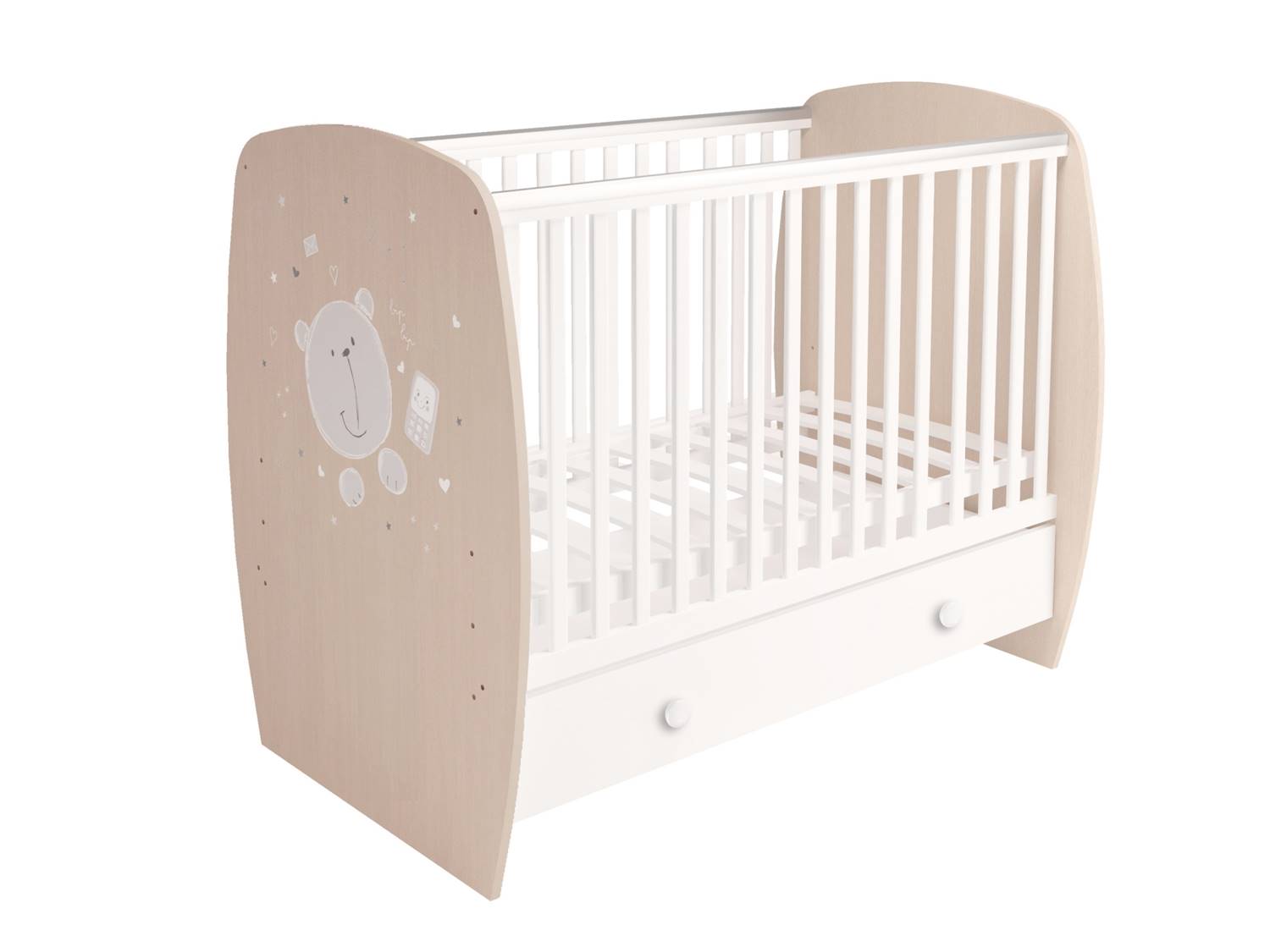 Кроватка Кровать детская Polini kids French 710 с ящиком Френч 1 фото 1